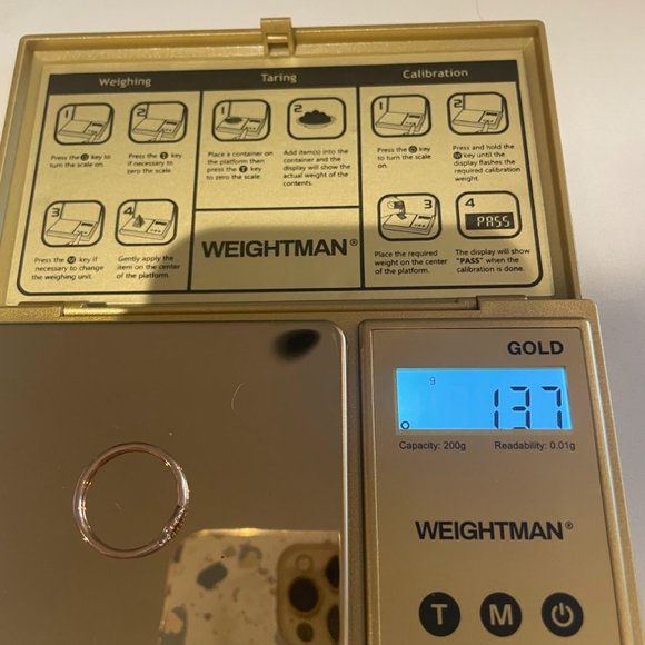 14k Rose Gold and Diamond Bump Band - Picture 5 of 6